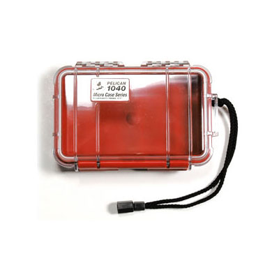 Peli 1040 Microcase Clear with Red Liner