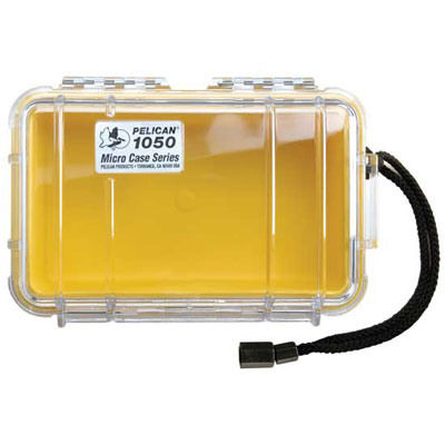 Peli 1050 Microcase Clear with Blue Liner