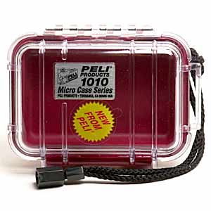 Pelican Microcase 1010 Clear/Red