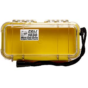 Pelican Microcase 1030 Clear/Yellow