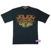 Pelle Pelle Script Logo Flocking T-Shirt (Navy)