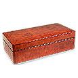 Pelletterie Fiorentine Cherry Leather Jewelry Box