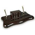 Pelletterie Fiorentine Chestnut Leather Pen Holder