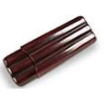Pelletterie Fiorentine Mahogany Leather Cigar Holder