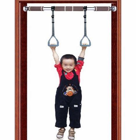 Children High Quality New Gym Rings With Buckle Pull Ups Door Bar Fitness Chin Up Workout For Upper Body Strength Fitness Xzone And Bodyweight Excercising, Suspension Training (Purple)