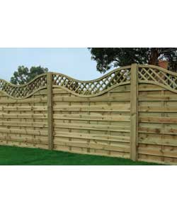 pembroke Fencing Panels - 6 x 4ft - 3 Panels and 4 Posts