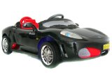 Battery Powered Ferrari F430 Spyder Style Ride on Car with Remote - Black