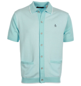 Penguin Aquamarine Buttoned Cardigan