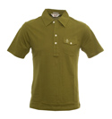 Avocado Green Brown Slim Fit Polo Shirt