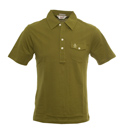 Penguin Avocado Green Brown Slim Fit Polo Shirt