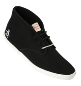 Penguin Black `Lance` High Top Plimsoles