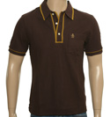 Brown Pique Polo Shirt