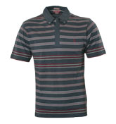 Dark Navy Stripe Polo Shirt