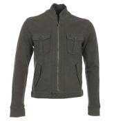 Penguin Dark Shadow Heather Full Zip Sweatshirt