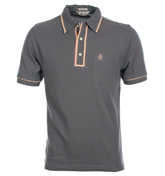 Penguin Earl Castlerock Grey Pique Polo Shirt