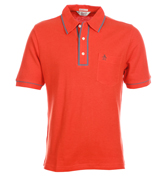 Penguin Earl Cherry Tomato Pique Polo Shirt