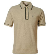 Penguin Earl Oatmeal Heather Pique Polo Shirt