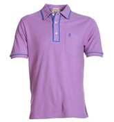 Penguin Earl Purple Iris Pique Polo Shirt