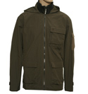 Green Lightweight Fold-Away Hooded Jacket