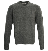 Penguin Grey Fleck V-Neck Sweater