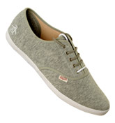 Penguin Grey Marl Material Trainer Shoes