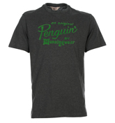 Penguin Grey T-Shirt with Grey Velour Logo