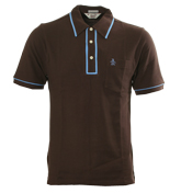 Hazlenut Brown Pique Polo Shirt