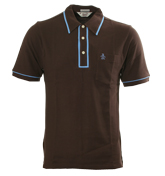 Penguin Hazlenut Brown Pique Polo Shirt
