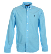 Heritage Fit Baker Blue Slim Fit Shirt