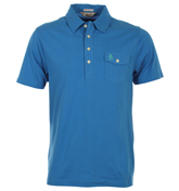 Penguin Jack Daphne Blue Slim Fit Polo Shirt