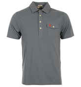 Penguin Jack Folkstone Grey Slim Fit Polo Shirt