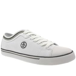 Penguin Male Uin Lo Canvas Fabric Upper Fashion Trainers in White and Grey
