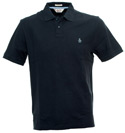Navy Brown Classic Fit Pique Polo Shirt