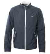 Navy Hooded Lightweight Jacket