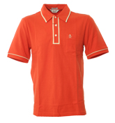Orange Rust Pique Polo Shirt