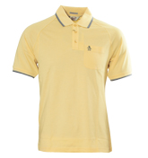 Penguin Pale Yellow and Grey Polo Shirt