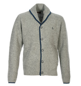 Penguin Rain Heather Button Fastening Cardigan