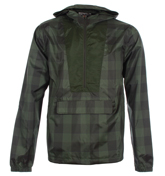 Penguin Rifle Green 1/4 Zip Hooded Jacket