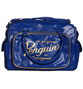 Penguin Royal Blue and Gold Holdall Bag