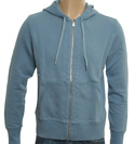 Sky Blue Full Zip Hooded Sweatshirt