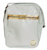 Penguin White and Gold Shoulder Bag
