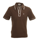 Wood Brown Pique Polo Shirt