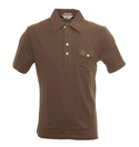 Wood Brown Slim Fit Polo Shirt