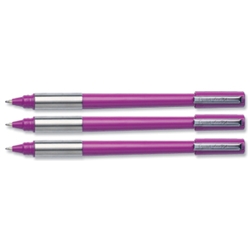 Pentel Linestyle Ballpoint Pen Violet Pack 12