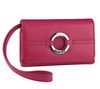 50183 Compact Leather Case - fuchsia pink