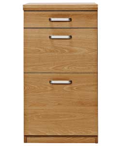 Pentax Marino Oak Effect 3 Drawer Pedestal Cabinet