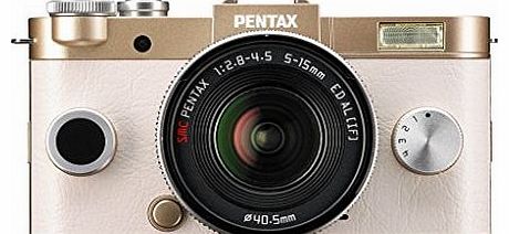 Pentax Q-S1 Compact System Camera - Gold (Zoom Lens Kit)