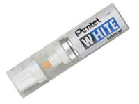 Pentel 100W white bullet tip permanent marker