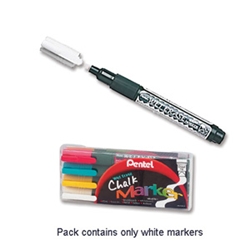 Pentel Chalk Marker Waterproof Wet Erase Chisel
