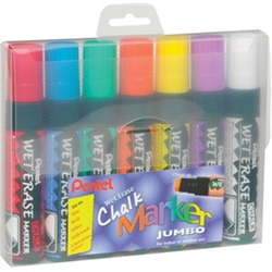 Pentel Chalk Markers Waterproof Wet Erase Chisel